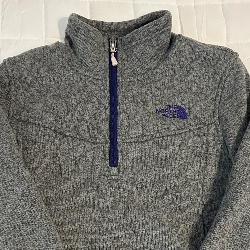 The North Face Gray Quarter-Zip Sweatshirt